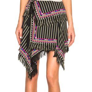 RARE!! - Isabel Marant Raffi Embroidered Stripe Skirt ASO Alexis Rose sz 34
